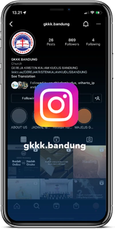 Tampilan Instagram GKKK Bandung